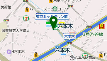 株式会社銀座足庵六本木店の地図画像