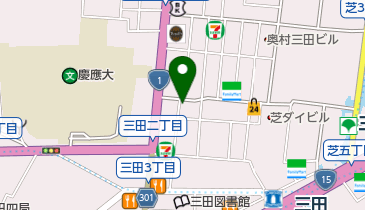 ポニークリーニング芝5丁目店の地図画像