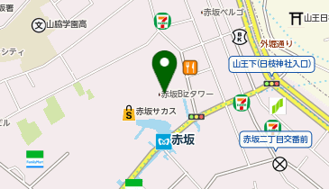 青山フラワーマーケット赤坂Biz店の地図画像