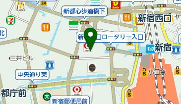 日本和装新宿局の地図画像