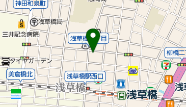 ポニークリーニング浅草橋1丁目店の地図画像