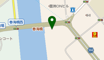 ポニークリーニングパークシティ豊洲タワーの地図画像