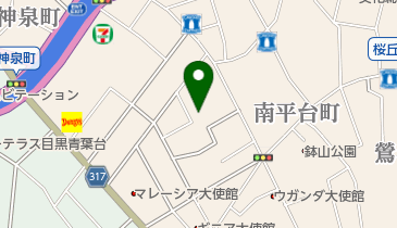 トラストガーデン南平台の地図画像