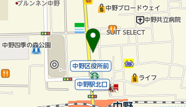 ねぎし中野店の地図画像