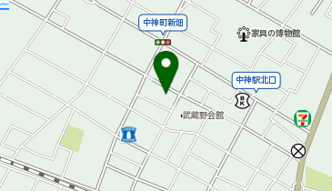 昭島市立 武蔵野会館の地図画像