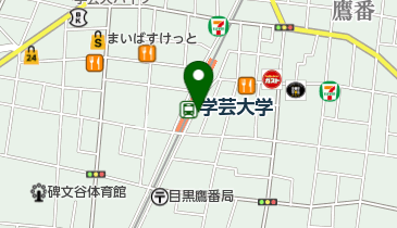 東急リバブル株式会社学芸大学センターの地図画像