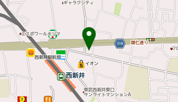 ザ・サンラウンジ西新井店の地図画像