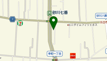 すまいるスリム&フットケア砂川七番の地図画像