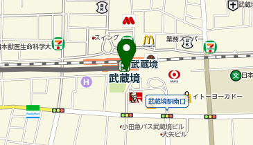 ドンク武蔵境エミオ店の地図画像