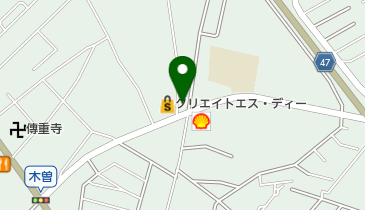 クリーニングショップひまわり 木曽店の地図画像