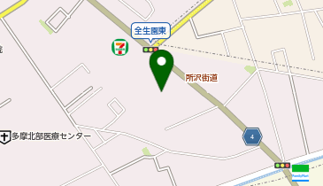 いいずな書店流通センターの地図画像