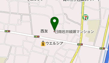 ビニタ青井店の地図画像