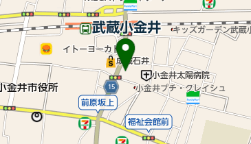 クリーニングKYOEIMAX小金井南口店の地図画像