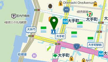 GABAマンツーマン英会話大手町ラーニングスタジオの地図画像