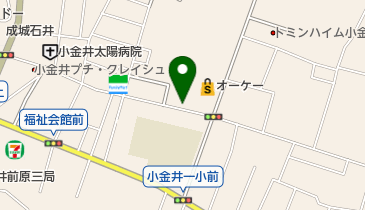 クリーニングのぐち武蔵小金井店の地図画像