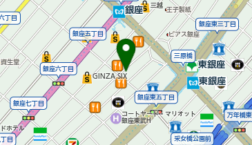 せんねん灸ショールーム銀座の地図画像