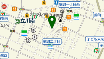 もんじゃ焼め組立川店の地図画像