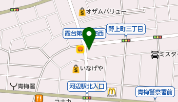 カットショップ河辺店の地図画像