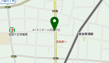 カルツェリアホソノ自由が丘店の地図画像