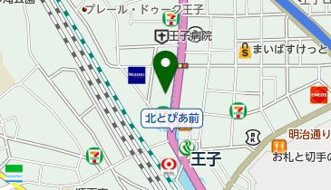 桂園王子店の地図画像