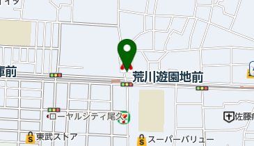 美容室ハーブ荒川遊園店の地図画像