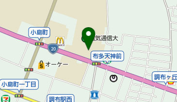 電気通信大学生活協同組合の地図画像