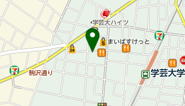 大川カイロプラクティックセンター学芸大整体院の地図画像