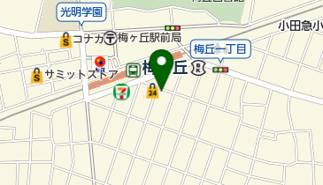 マミークリーニング梅丘の地図画像