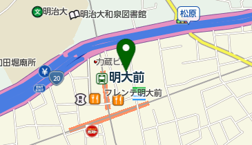 明大前パーソナルコンディショニングセンターの地図画像