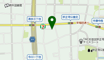 スタジオアリス杉並店の地図画像