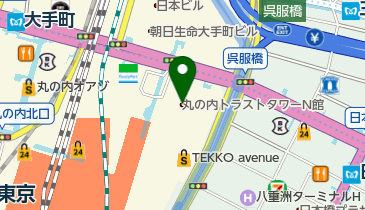 BAR・of・TOKYO丸の内トラストタワー店の地図画像