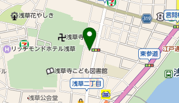 浅草TOKISの地図画像