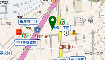千束稲荷神社の地図画像