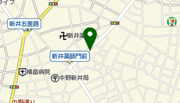 雄飛堂薬局新井薬師店の地図画像