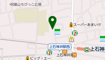青い鳥クリーニング上小通り店の地図画像