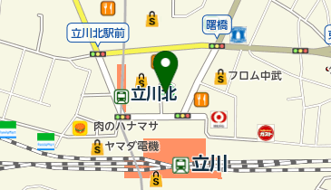 博多もつ鍋だいやめ立川北口店の地図画像