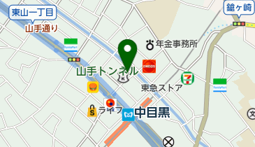 フレイムス中目黒店の地図画像