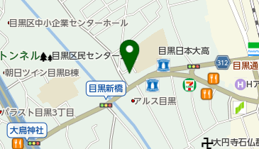 TBK美容室目黒店の地図画像