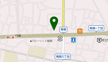 タックルベリー足立環七店の地図画像