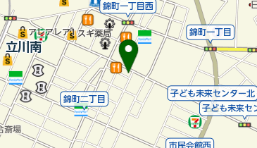 スタジオランディン立川校の地図画像