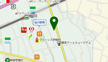 調布市せんがわ劇場の地図画像