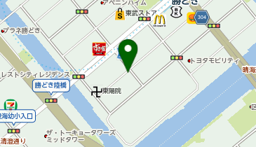 勝どきカイロプラクティックオフィスの地図画像