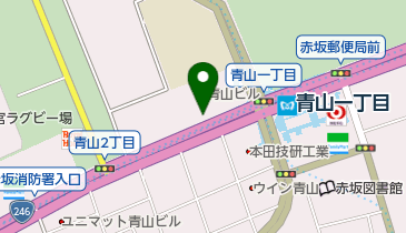 ゆう工房青山教室の地図画像