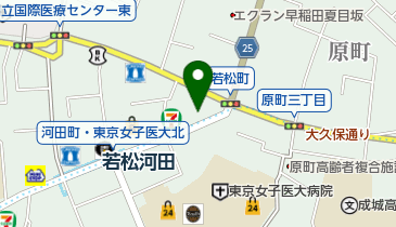 若松町バス停前整骨院の地図画像