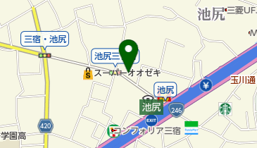 世田谷靴工房の地図画像