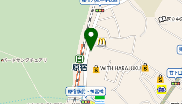 サッカーショップカモ原宿店の地図画像