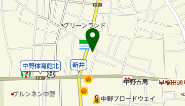 サンスターサレーヌ中野店の地図画像