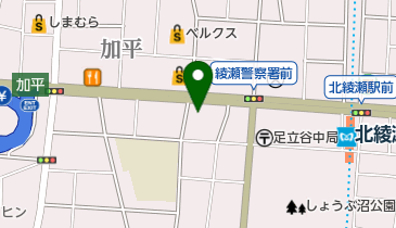 二木ゴルフ加平店の地図画像