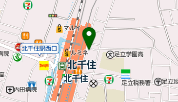 簡易保険加入者協会北千住代理店の地図画像
