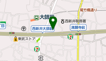日本調剤西新井薬局の地図画像